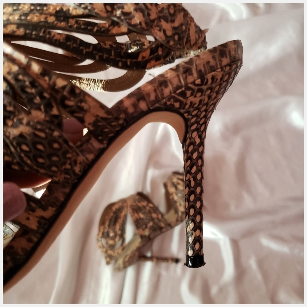 Leon Max Python Sandals 7.5M - Picture 3 of 8